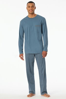 Schiesser Pyjama Long  graphite 180262 54/XL