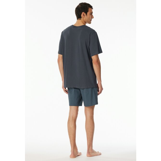 Schiesser Pyjama Short graphite 181153 52/L