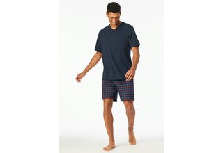 Schiesser Pyjama Court marine 181153 50/M