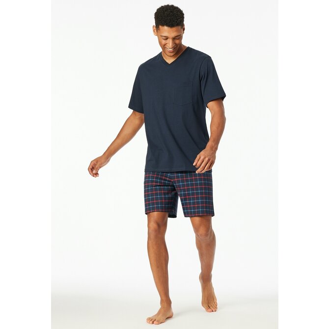 Schiesser Pyjama Short navy 181153 52/L