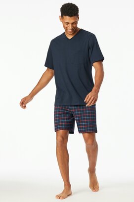 Schiesser Pyjama Short navy 181153 56/XXL