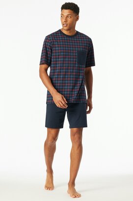 Schiesser Pyjama Court marine 181155 50/M