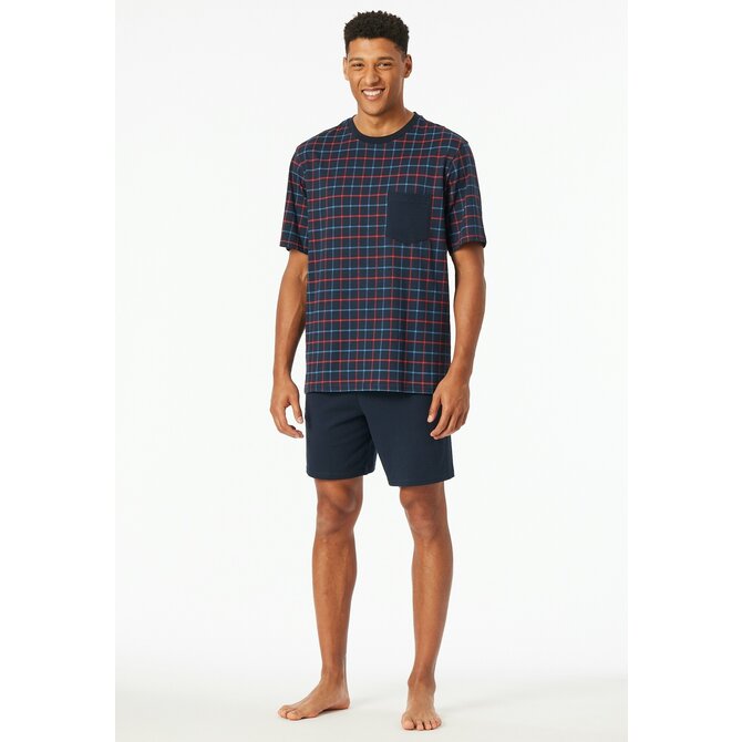 Schiesser Pyjama Short navy 181155 52/L