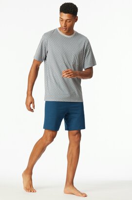Schiesser Pyjama Short silver 181155 48/S