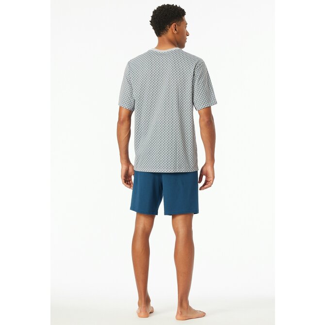Schiesser Pyjama Short silver 181155 50/M