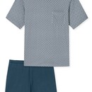 Schiesser Schiesser Pyjama Court argent 181155 50/M