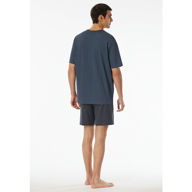 Schiesser Pyjama Short graphite 181155 54/XL