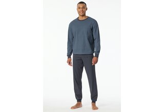 Schiesser Pyjama Long  graphite 181156 50/M