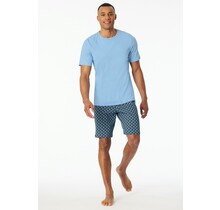 Schiesser Pyjama Court bleu pacifique 181157 54/XL