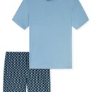 Schiesser Schiesser Pyjama Short pacific blue 181157 54/XL