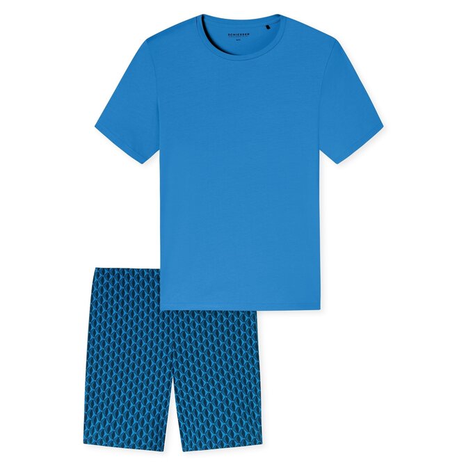 Schiesser Pyjama Short aquarium 181157 56/XXL