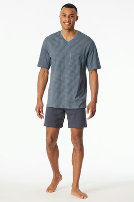 Schiesser Pyjama Court graphite 181161 58/3XL