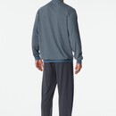 Schiesser Schiesser Pyjama Long  graphite 181162 52/L