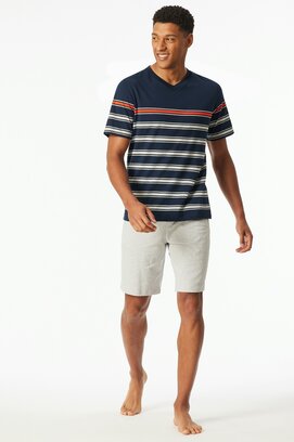 Schiesser Pyjama Court bleu nuit 182604 50/M