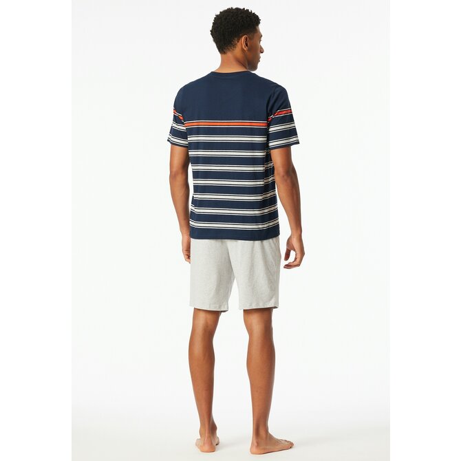 Schiesser Pyjama Court bleu nuit 182604 50/M