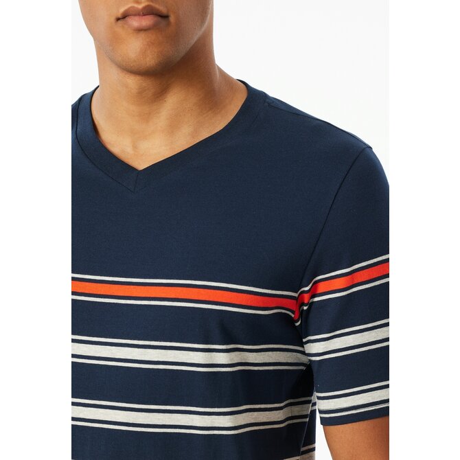 Schiesser Pyjama Court bleu nuit 182604 52/L