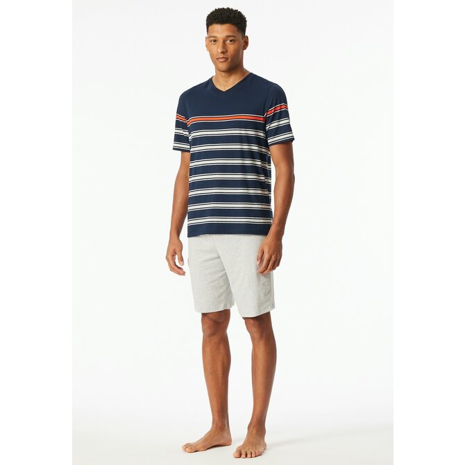 Schiesser Pyjama Court bleu nuit 182604 54/XL