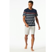 Schiesser Pyjama Court bleu nuit 182604 58/3XL