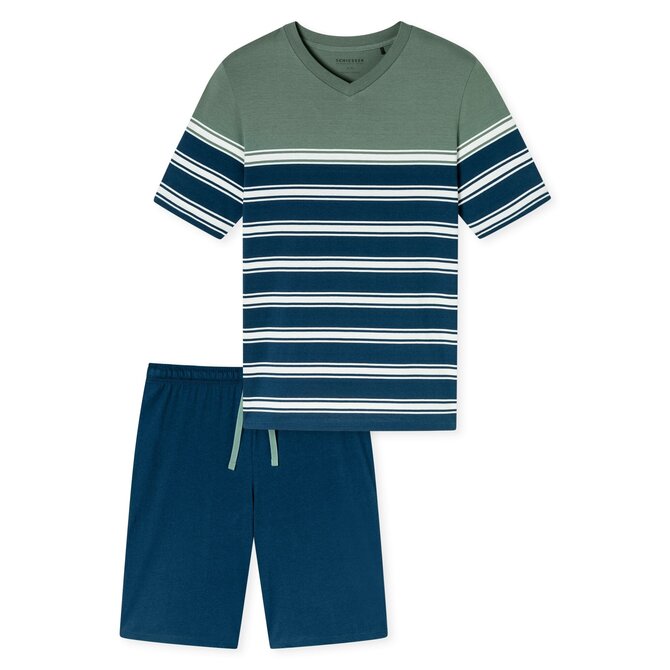 Schiesser Pyjama Court kaki 182604 52/L