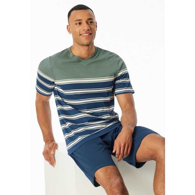 Schiesser Pyjama Court kaki 182604 54/XL