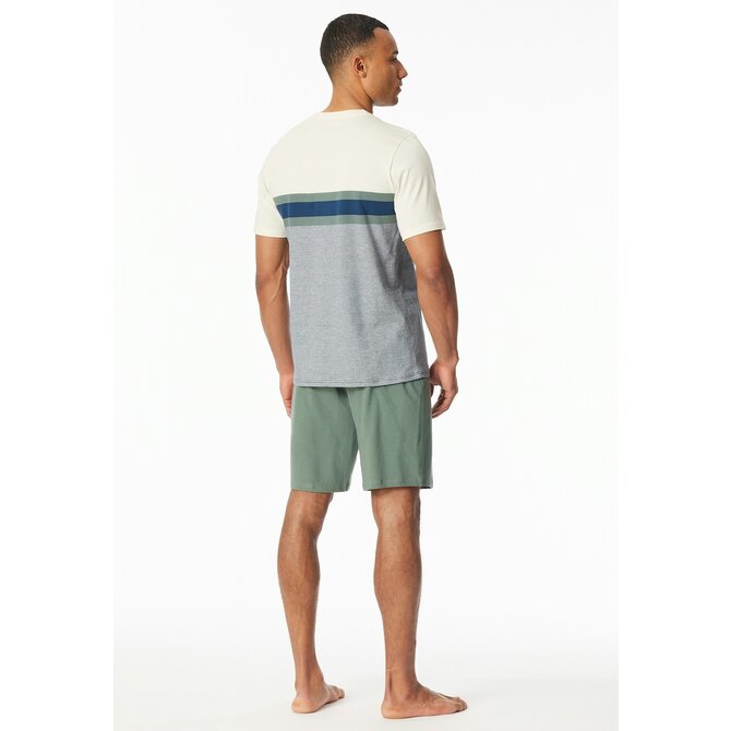 Schiesser Pyjama Short khaki  182607 52/L