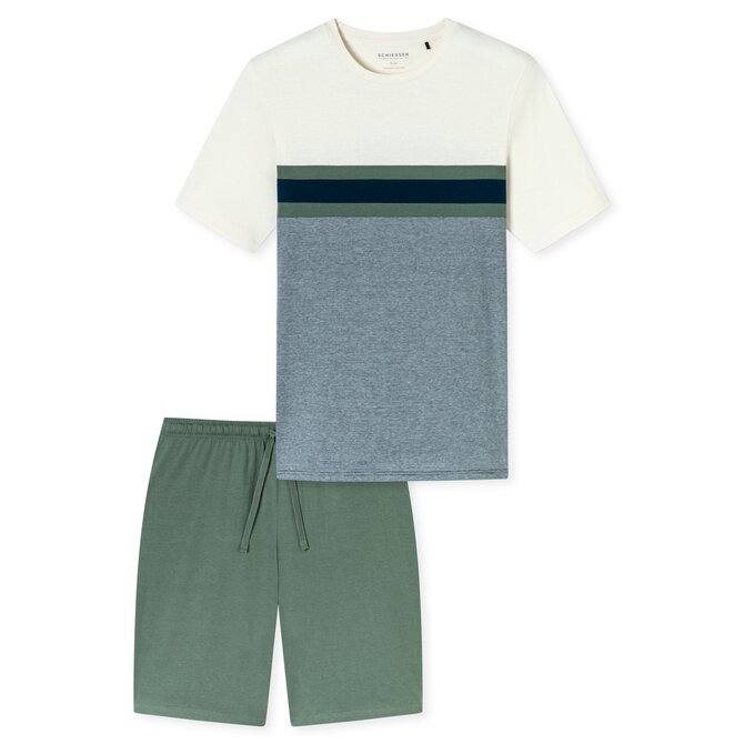Schiesser Pyjama Short khaki  182607 52/L