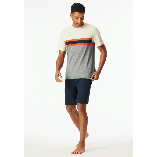 Schiesser Pyjama Short light red  182607 48/S