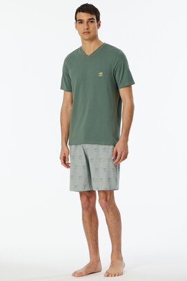 Pyjama court Schiesser kaki 182609 48/S