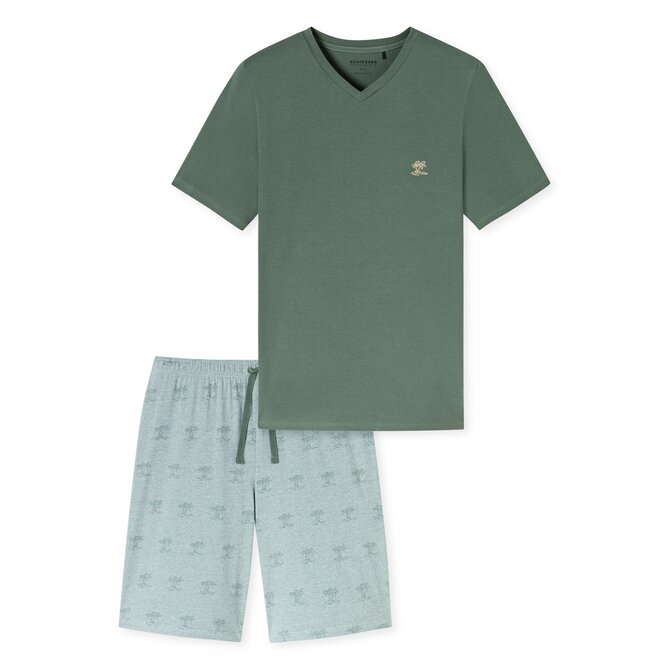Pyjama court Schiesser kaki 182609 48/S