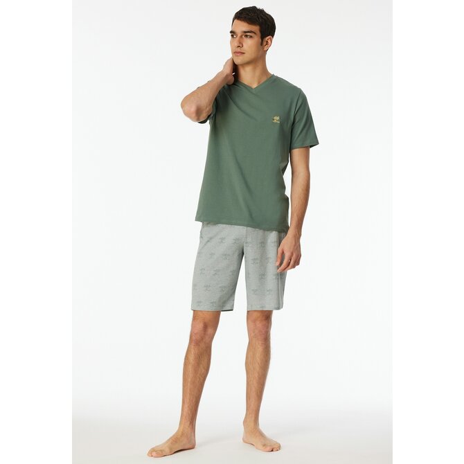 Schiesser Pyjama Short khaki  182609 52/L