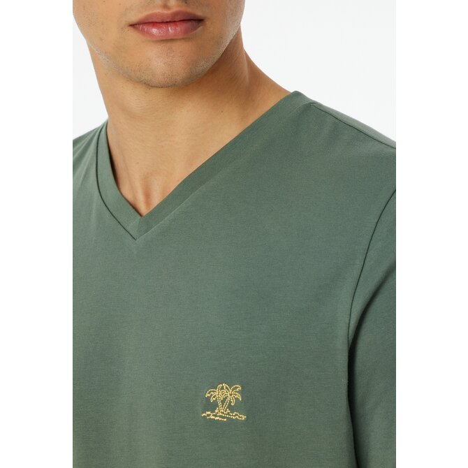 Schiesser Pyjama Short khaki  182609 52/L