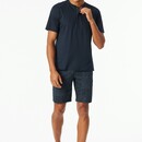 Schiesser Schiesser Pyjama Short graphite 182613 48/S