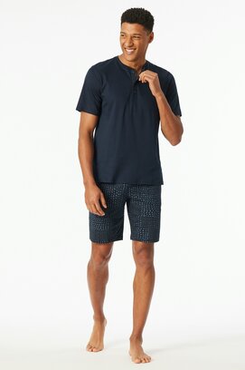 Schiesser Pyjama Short graphite 182613 58/3XL