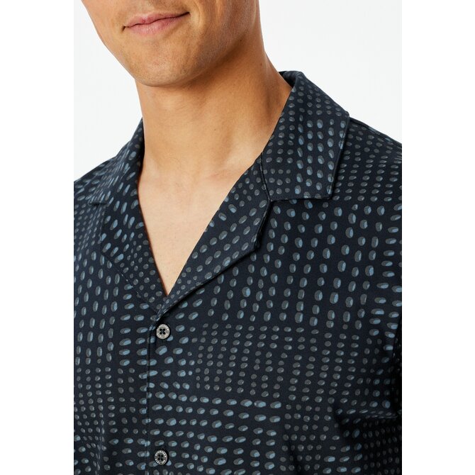 Schiesser Pyjama Long  graphite 182656 48/S