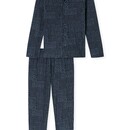 Schiesser Schiesser Pyjama Long graphite 182656 52/L