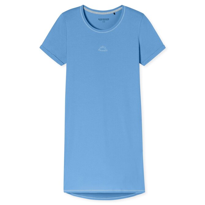 Chemise de nuit Schiesser bleu clair 181252 38/M