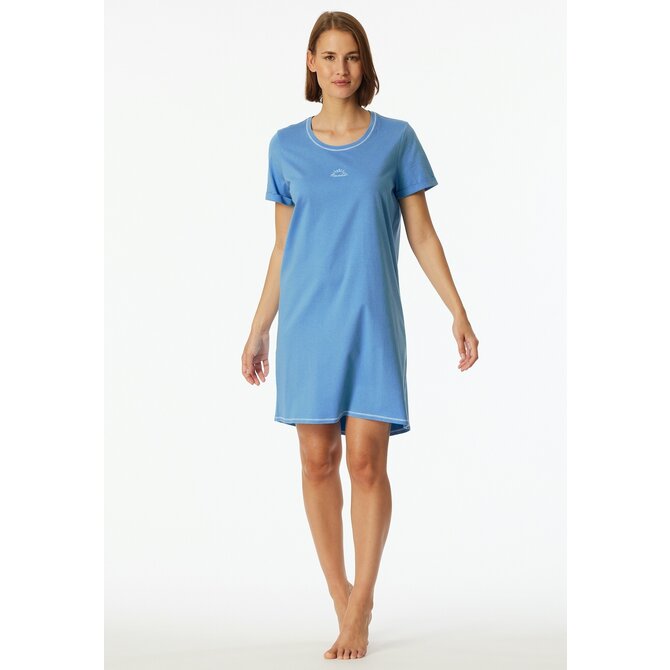 Chemise de nuit Schiesser bleu clair 181252 46/3XL