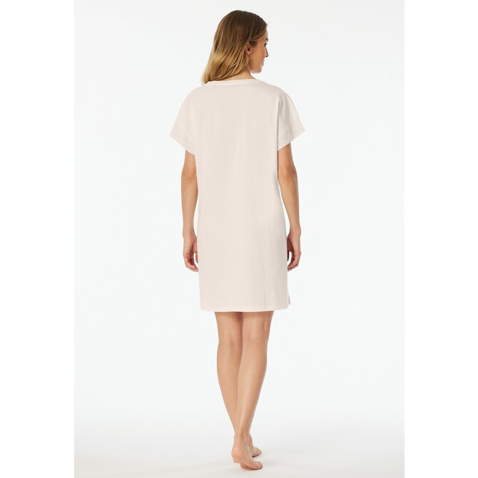 Chemise de nuit Schiesser 1/2 blanc cassé 182535 40/L