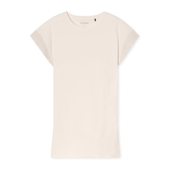Chemise de nuit Schiesser 1/2 blanc cassé 182535 40/L