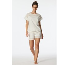Schiesser Pyjama Short off-white  182536 38/M