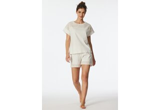 Schiesser Pyjama Court blanc cassé 182536 38/M