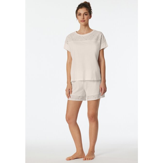 Schiesser Pyjama Short off-white  182536 44/XXL