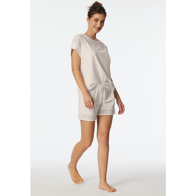 Schiesser Pyjama Short off-white  182536 44/XXL