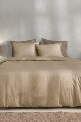 Zo ! Housse de couette Home Lino 140x200/220 Tan Brown