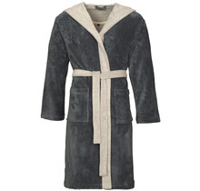 Vossen Peignoir Poppy flanell/light grey S