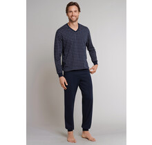 Schiesser Pyjama 159618 heren donkerblauw  50/M