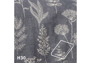 Housse de couette Dommelin Erbe Satin 400TC Gris-Beige 140x200/220