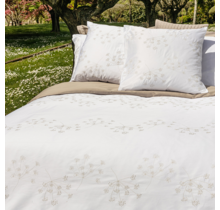 Housse de couette Dommelin Calma Satin 300TC Blanc 140x200/220