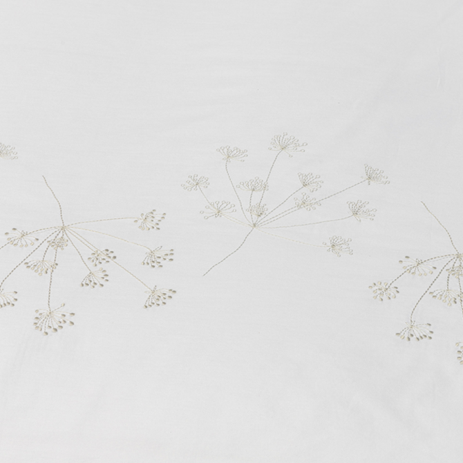 Housse de couette Dommelin Calma Satin 300TC Blanc 140x200/220