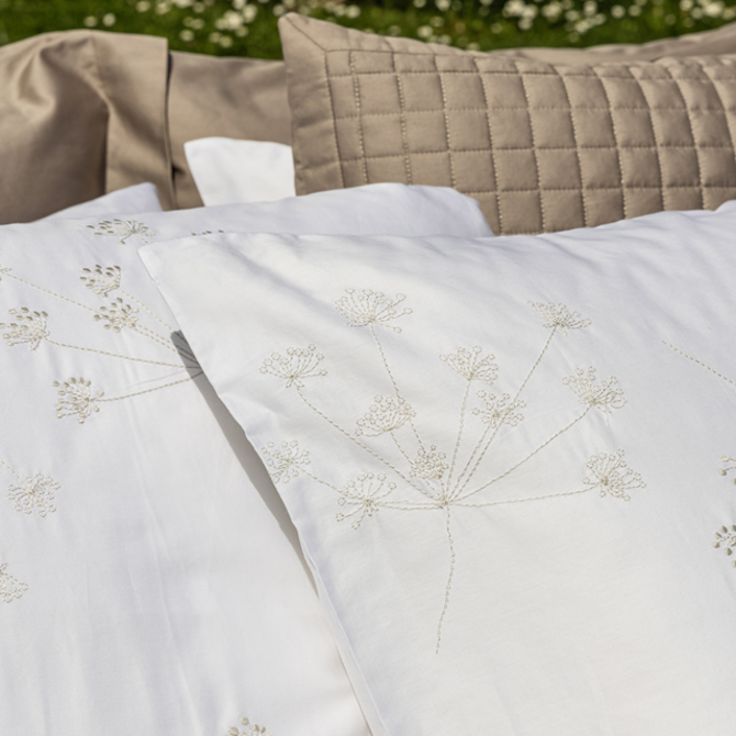 Housse de couette Dommelin Calma Satin 300TC Blanc 240x200/220